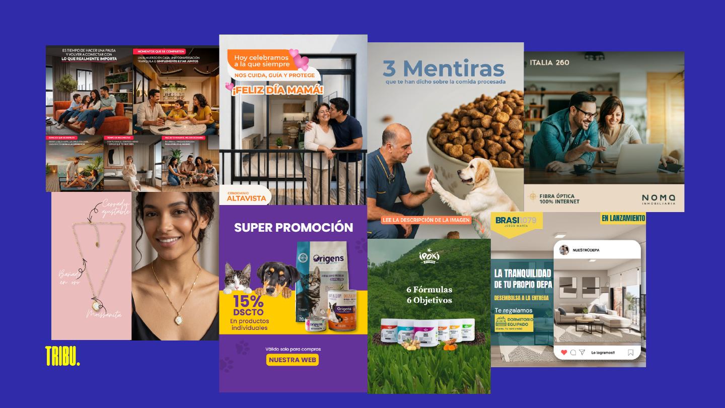 Selección de piezas de comunicación desarrolladas para distintas marcas